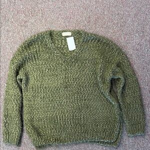 Altar'd state Textured Olive Sweater